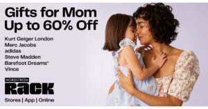 Mother’s Day is just around the corner—and great gifts for Mom are at Nordstrom Rack now. Get up to 60% off handbags, jewelry, fragrance and more from brands she loves, like Marc Jacobs, Kate Spade New York and Vince. Visit Nordstrom Rack for more details.