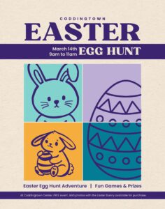Easter Egg Hunt at Coddingtown Center. March 14th from 9am-11am. Arrive early. Free event and photos with the Easter Bunny will be available for purchase.